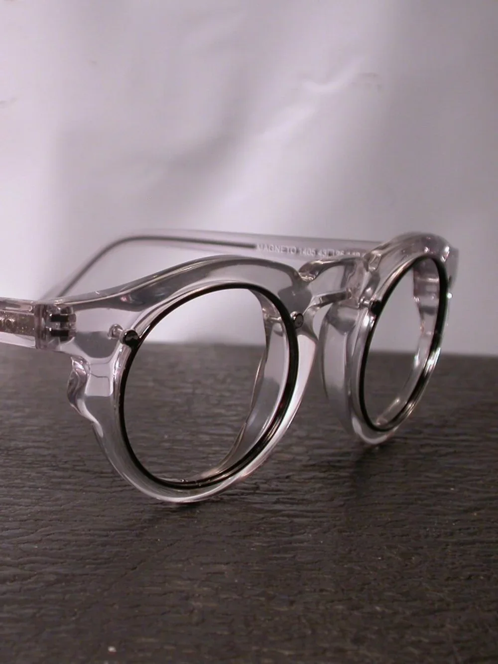 Jean Francois Rey Magneto Crystal Clear Round Fashion Eyeglasses Frames